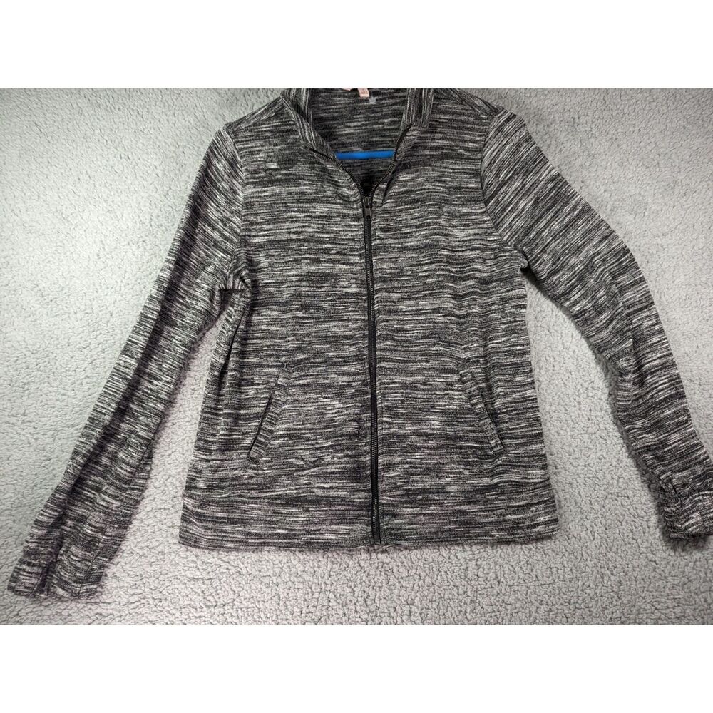 Juicy Couture Sweater Womens Size Small Black Full Zip Black Top
